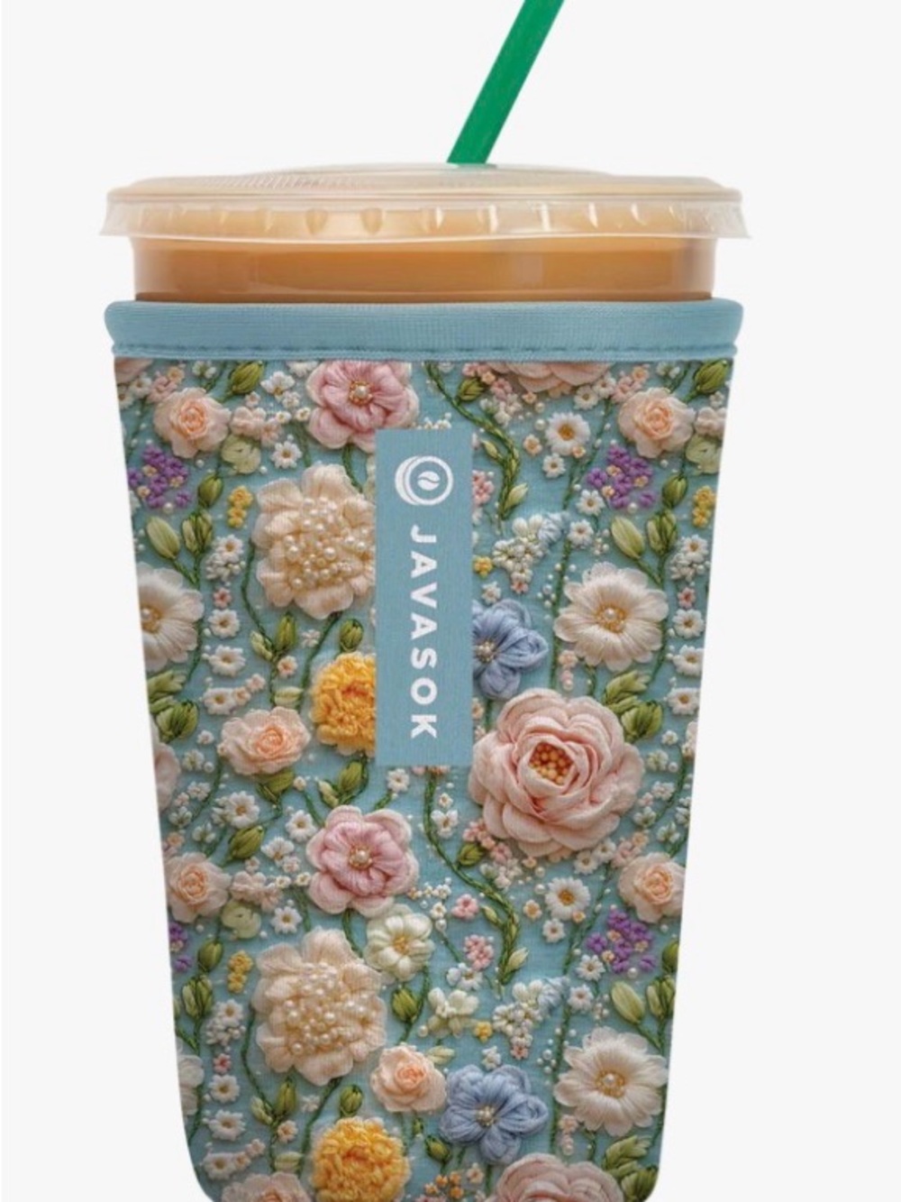 Javasok Sok It Cold Cup Sleeve - Garden of Pearls Medium